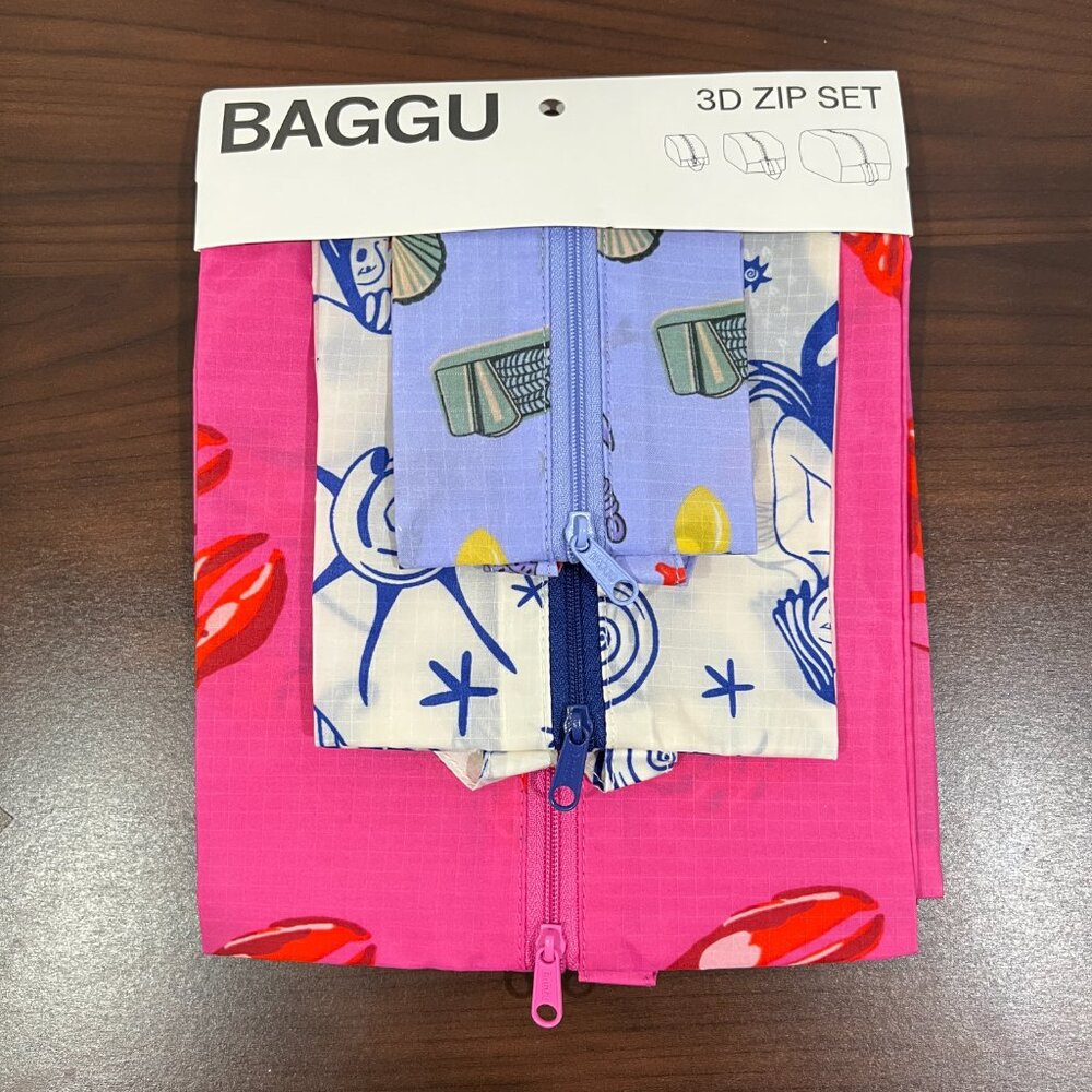 Baggu 3D Zip Set Sea Creatures NWT - Picture 2 of 4